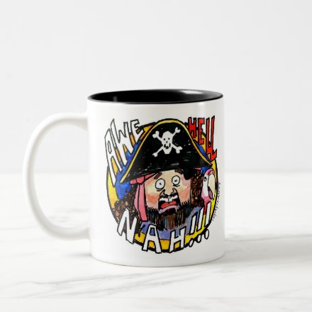 pirate dick two tone mug